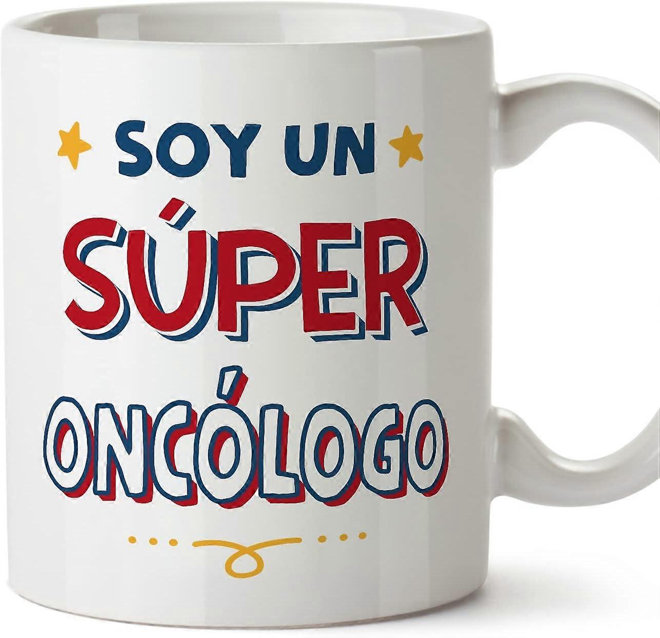 Hrnek Onkologa ve španělské sójové speru Vtipný dárek pro kolegy Keramický hrníček o objemu 11oz