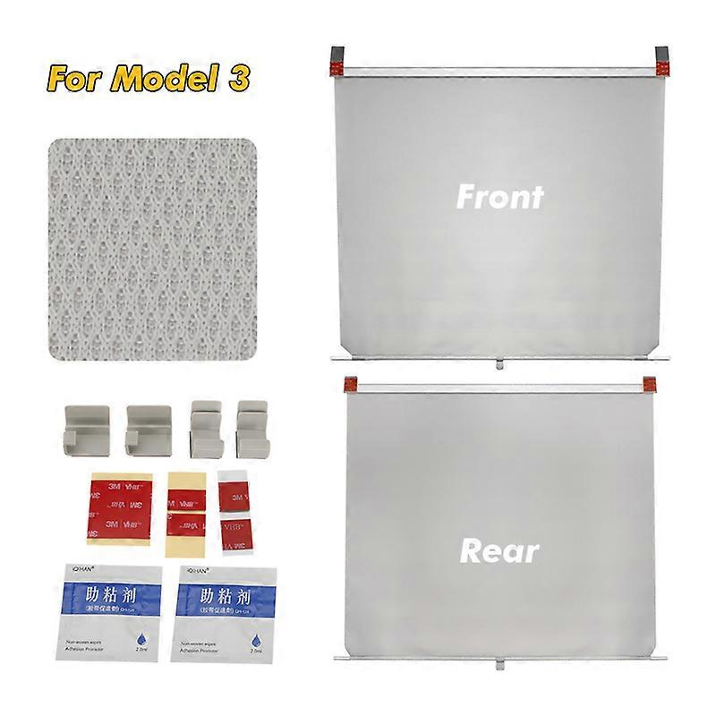 Retractable Skylight Shutter Sunroof Sunshade Curtain for Tesla Model 3/Y Window Insulation UV Rays Protection Telescopic