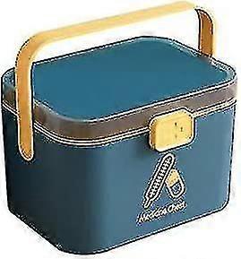 Double Layer Lockable Medicine Box - Portable Aid Storage For