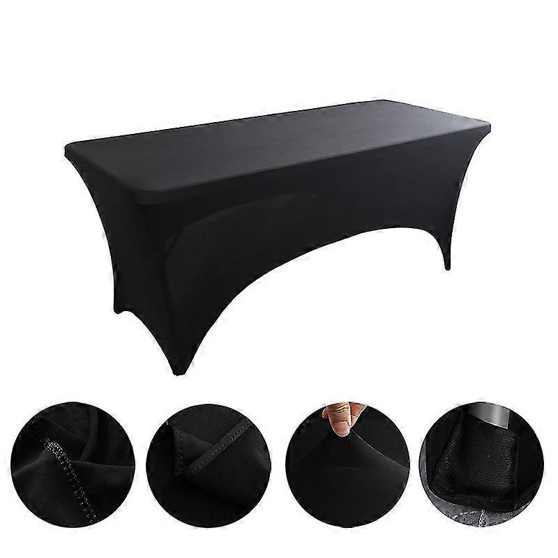 6ft Tablecloth For Rectangular Table, Stretchable Washable Tablecloth For Parties