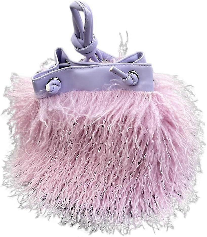 Damskie Sztuczne Futro Puszysta Torba Hobo Futrzana Kopertówka Torebka Śliczna Pluszowa Tornister Torebka Crossbody Y2k Mini Tote 2023
