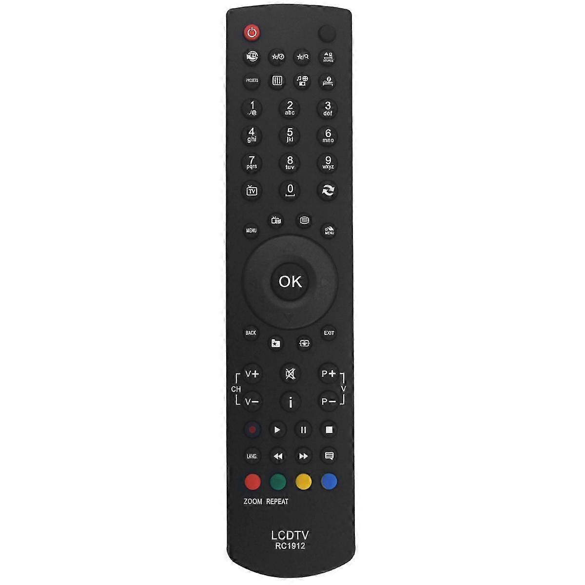 Replace RC1912 Remote Control for Celcus TV 22167FHDDVD P48LED14 DLED32167HD