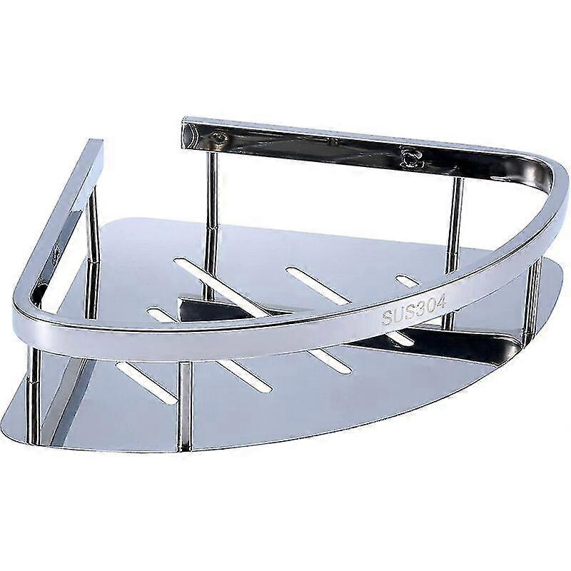 Corner Shower Shelf 304 Stainless Steel Triangular Suction Cup Shower