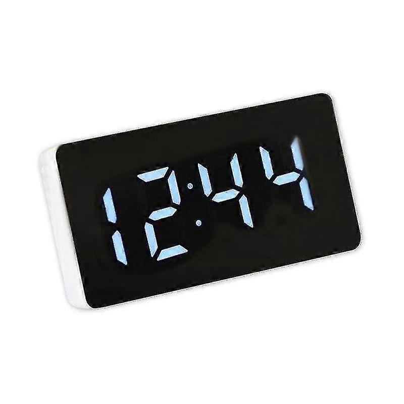 Led Mirror Clock Electronic Alarm Clock With Time/calendar/temperature Alarm