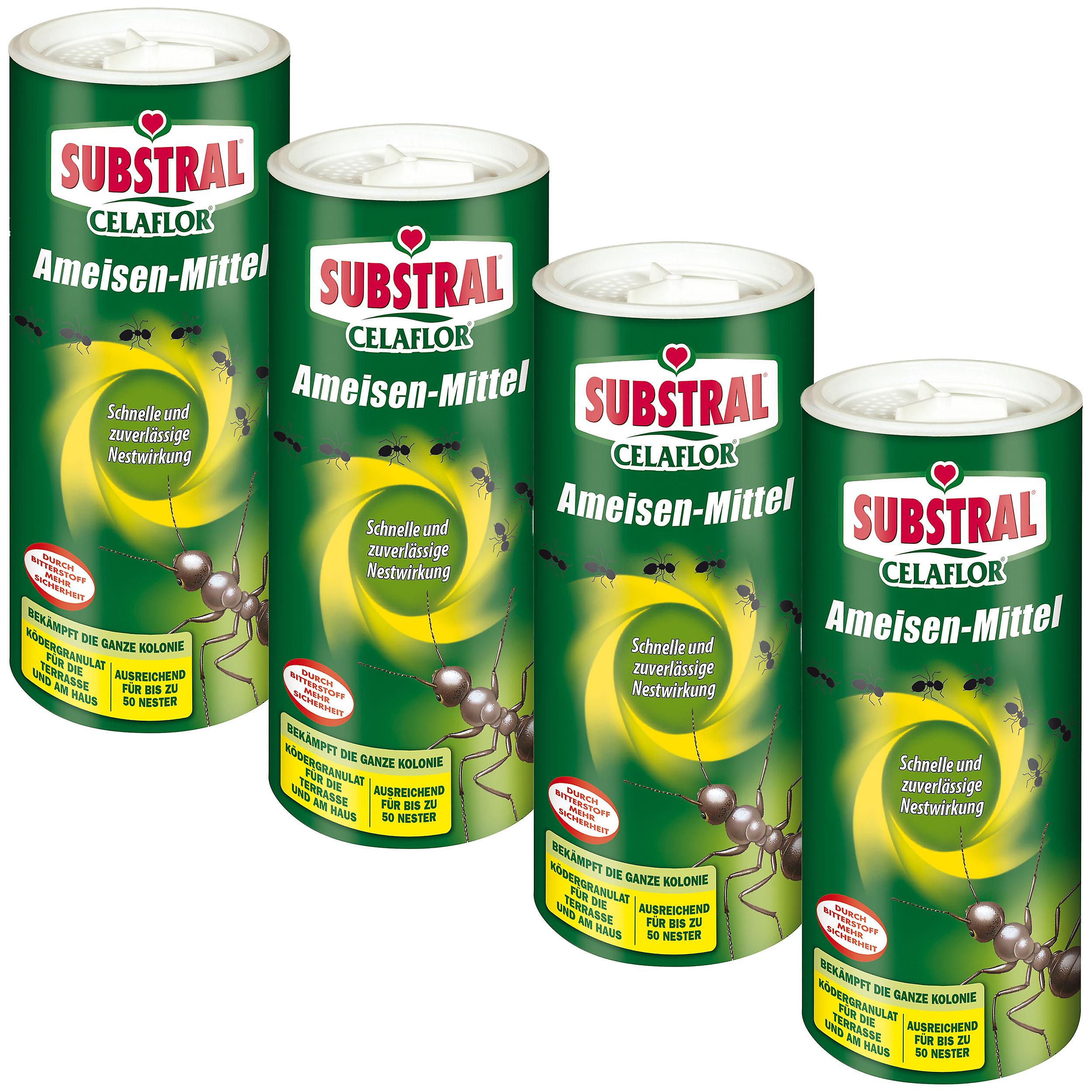 4 x SUBSTRAL® Celaflor® Ant Remedy for Outdoor Use, 500 g