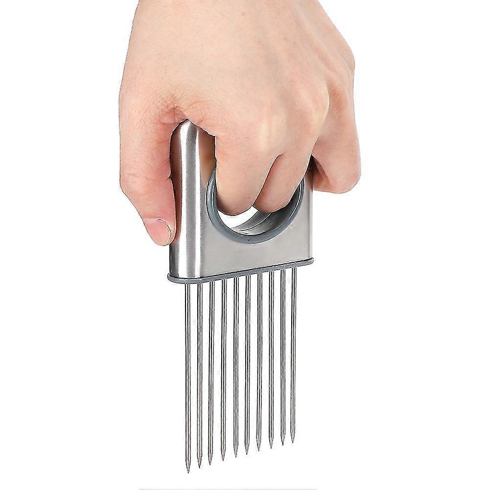 Onion Slicing Holder Multifunctional Stainless Steel Kitchen Tool