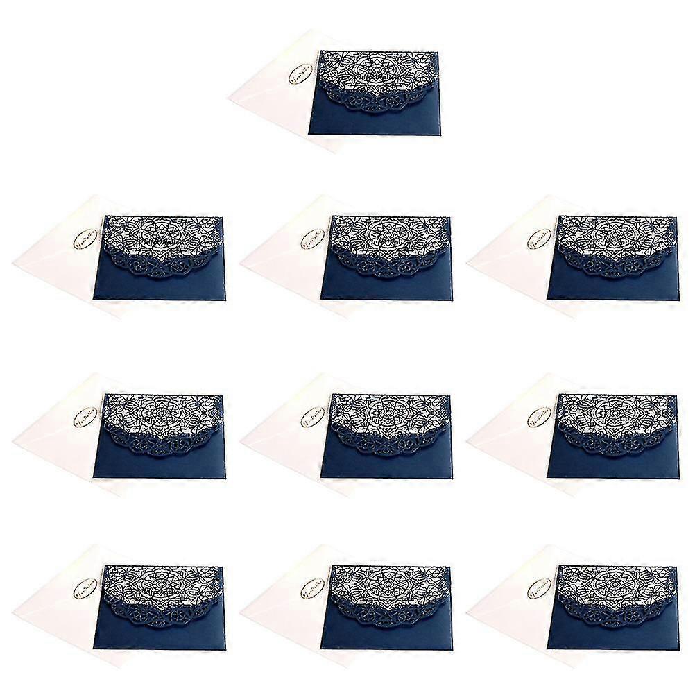 10张激光镂空创意切割邀请卡，适用于婚礼订婚生日新娘淋浴宴会