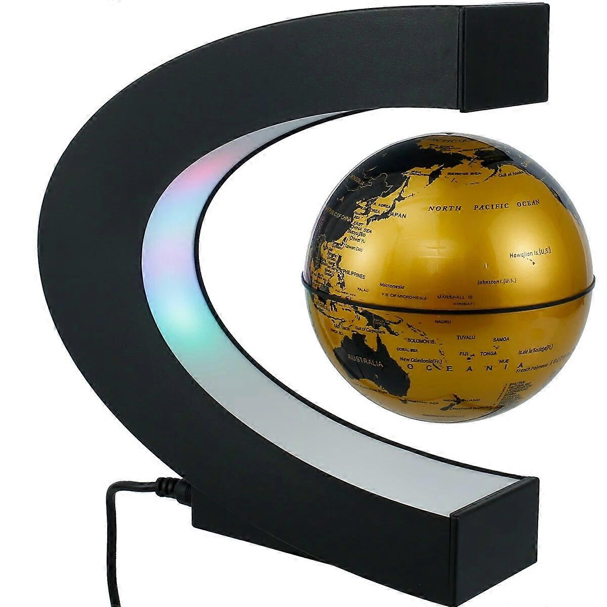 Levitating Lamp Magnetic Levitation Globe LED Rotating Globe Lights Bedside Lights Home Novelty Floating Lamp New Year Gifts
