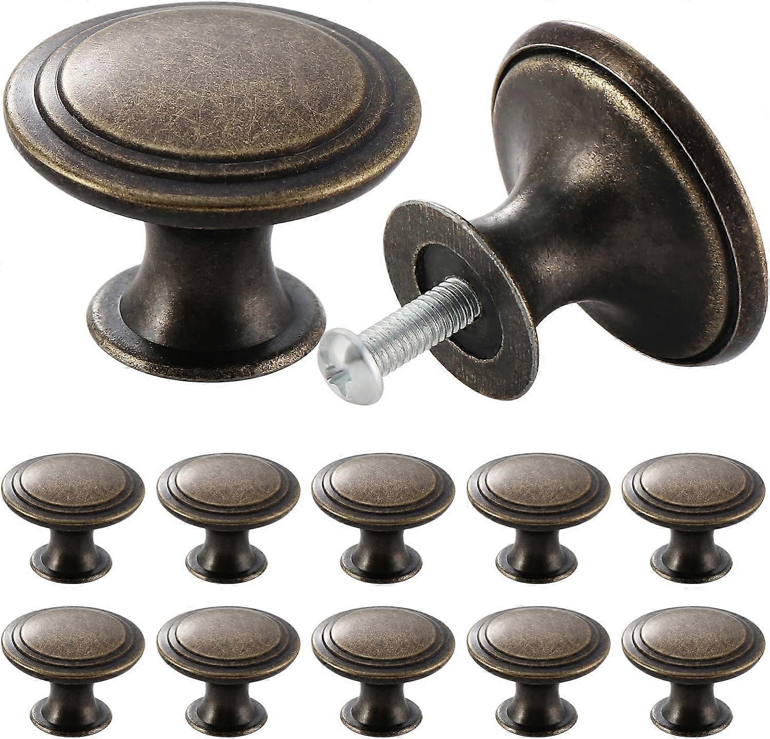 12pcs Vintage Cabinet Knobs Chic Drawer Knobs Antique Style Kitch