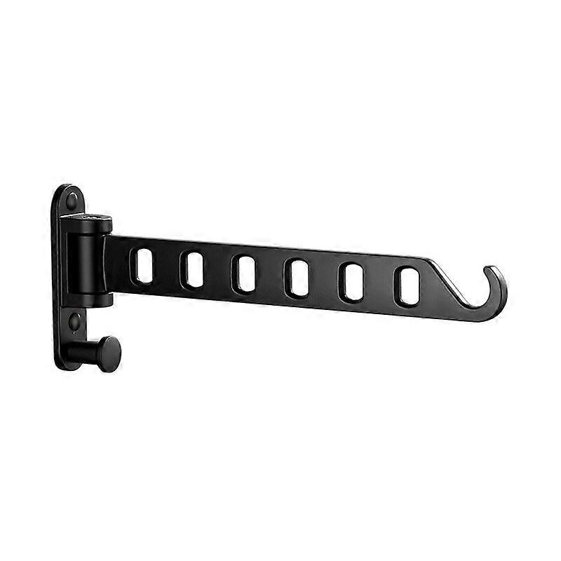 Wall Mounted Clothes Rack, Foldable Coat Racks, 180 Rotation Wall Mounted Foldable Clothes Rack, Clothes Drying Rack With Screws, For Balcony, Laundry