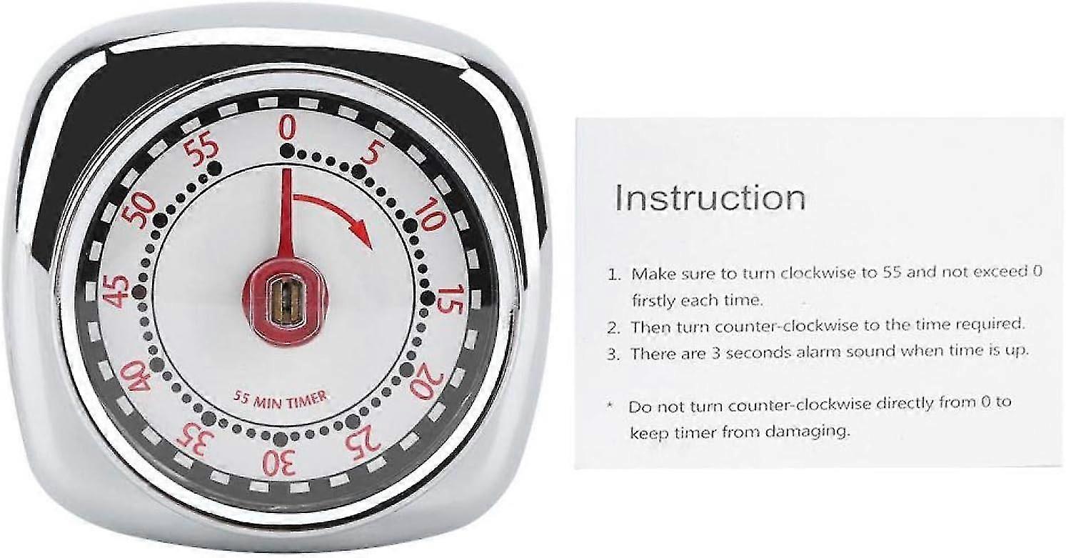 Kitchen Timerstainless Steel Kitchen Timer Reminder With Magnet Base For Cooking Baking