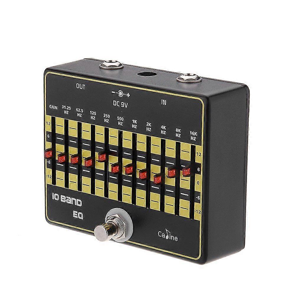 -24 10-bands EQ-equalizer True Bypass-gitaareffectpedaal met aluminiumlegering