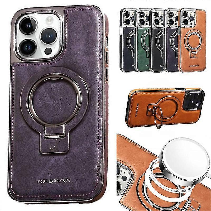 Luxury Leather Invisible Stand Phone Case For Iphone Case15/14/13 Pro Max
