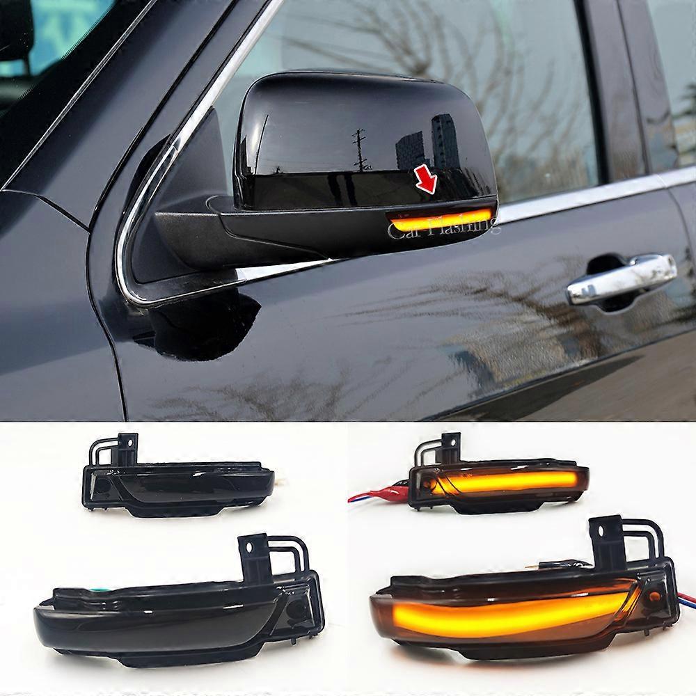 Applicable To Jeep Grand Cherokee 11-22 Rearview Mirror Waterfall Light Led Rearview Mirror Turn Signal Light