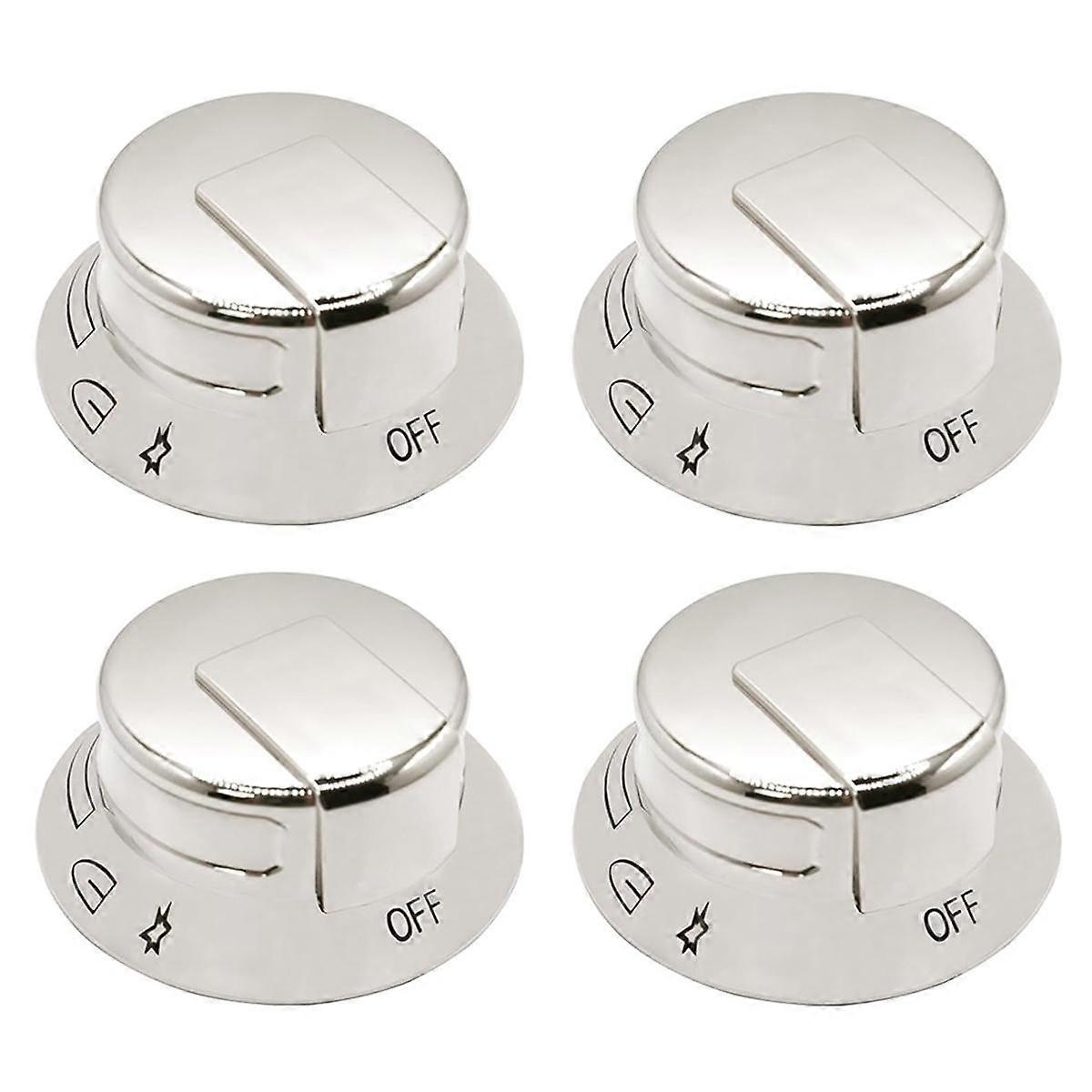 4Pack 318569904 Cooktop Burner Control Knob for Replaces 3514026 AP5809436 PS9495257 EAP9495257
