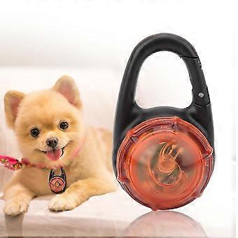 LED Dog Collar Glowing Pendant for Night Walking Safety - Orange Luminous Necklace