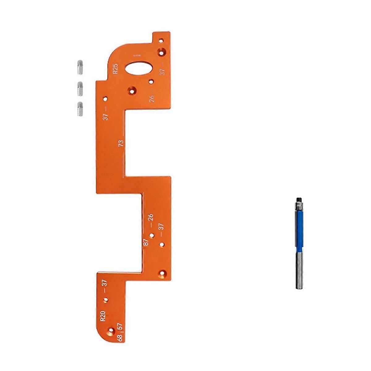 Handle Free Slotting Tool Woodworking Tool Wood Groove Tool Wood Grooving Guide for Closet Kitchen