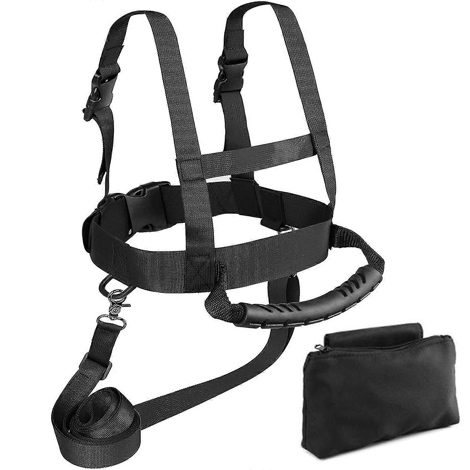 Tracolla da sci regolabile con corda di trazione