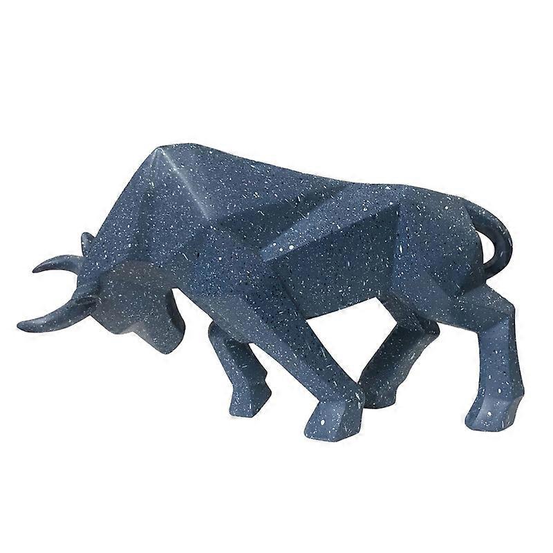 Morden Geometric Ox Statue Cafe Cattle Sculptures Animal Figurines Abstract Bull Statue For Hotel Home Nordic Decoration Gifts