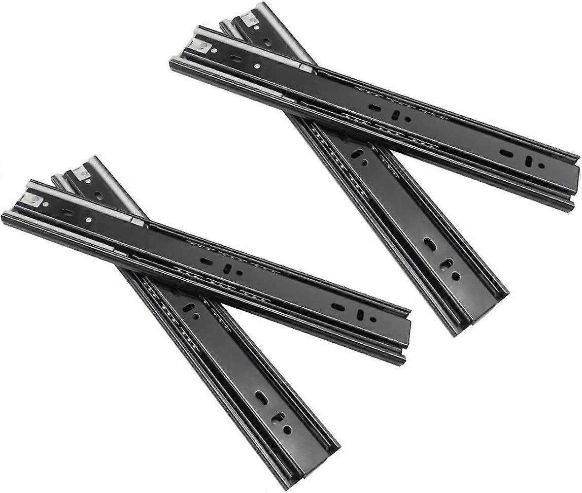 2 pairs of steel slides for drawer slides or other sliding furniture