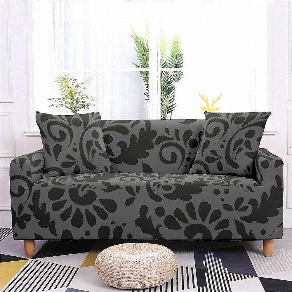 Leaf Printed Elastic Dust-proof Sofa Cover Protector Anti-fouling Couch Cover