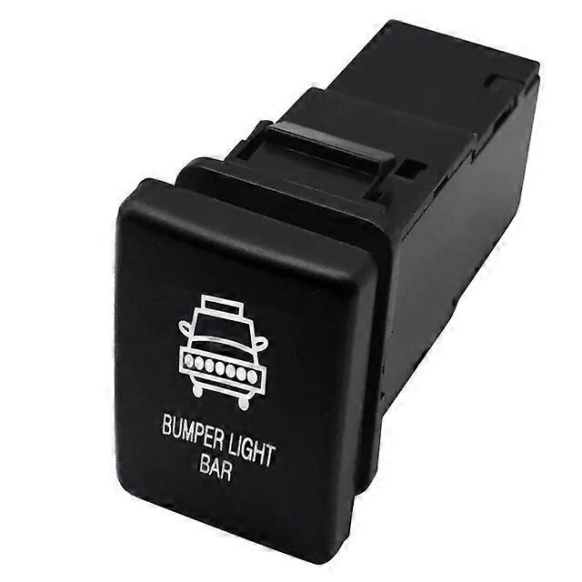 For Toyota Landcruiser Yaris RAV4 Blue LED Light Illuminated Switch On/Off Push Button Signal Lamp Bar Switch 33x22mm Zombie Luz