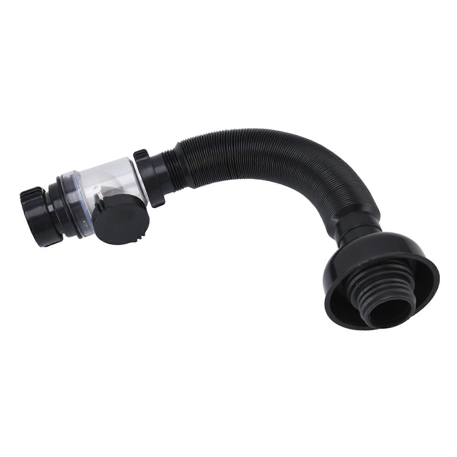 Flexible PVC Water Pipe for Kitchen Bathroom Black Multi Function Basin Sink Drain Hose