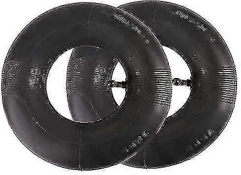 2 Pack 4.10/3.50-4" Inner Tubes Compatible With Hand Cart, Transport Cart, Garden Cart, Lawn Mower - Replacement Compatible With 4.10-4