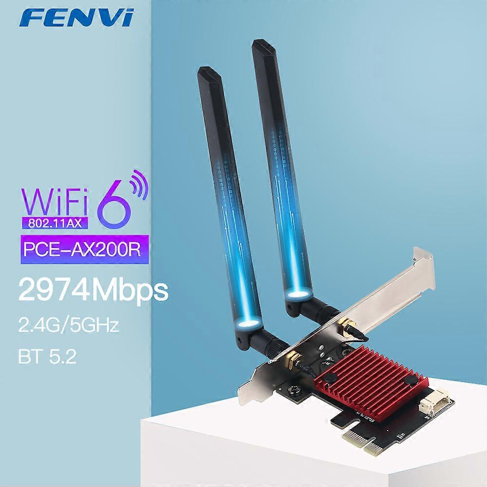 Wi-Fi 6E 5374Mbps 802.11AX Intel AX210 Wireless PCIe WiFi Adapter 2,4G / 5G / 6Ghz AX210NGW Desktop-PC für Bluetooth 5.3 Win10