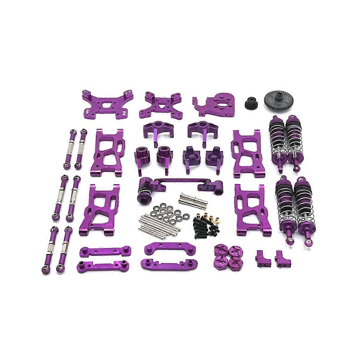 Metal Upgrade Parts Kit for 144001 144010 124017 124019 124007 -001 -006 AM-X12 RC Car,4