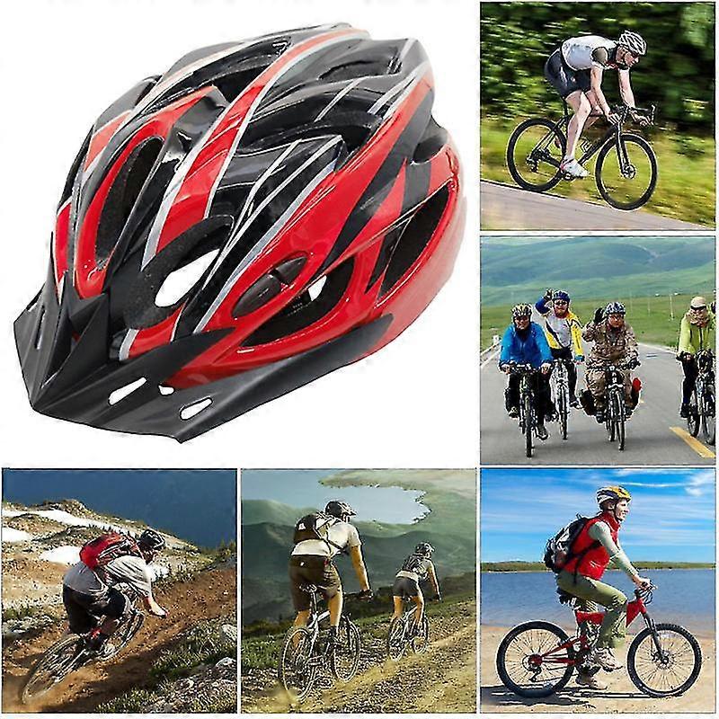 Adult Bike Helmet With Rechargeable Usb Light, Bicycle Helmet Men Women, Road Cycling Mountain Biking Helmets With Removable Visor And Lining