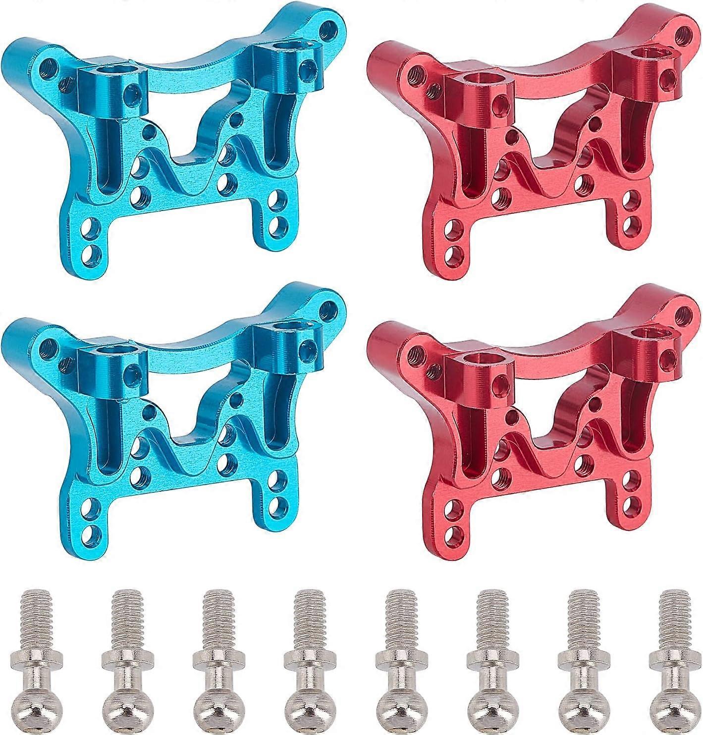 DIY 2 Sets RC Shock Tower Board Set 2 Colors RC Shock Tower Damper 28x42x13mm Aluminum Rear/Front Shock Tower Remote Control Car Accessories DIY