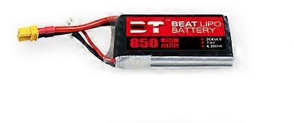 Upgrade 2s 7.4V 850mAh 75C LiPo Battery For RC Helicopter Quadcopter FPV Racing Drone Parts 7.4v Drones Battery With XT30 PlugRemote Control Toy Acces