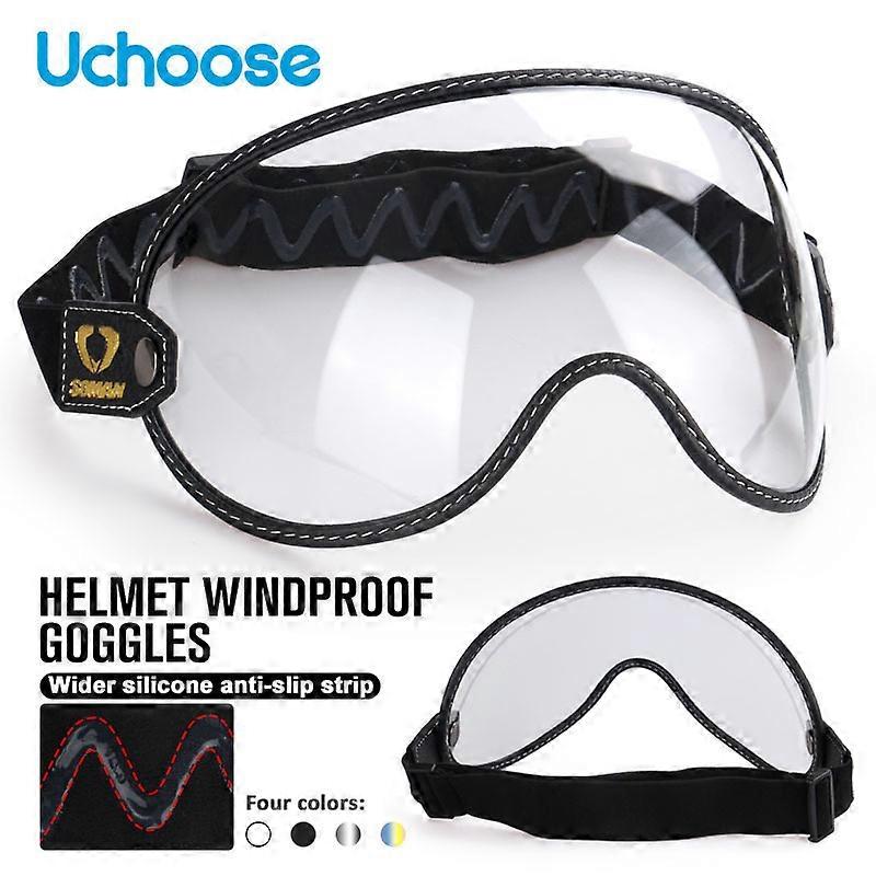 Motorcycle Helmet Bubble Shield Visor Lens Sunglasses Goggles Accessories Fit All Vintage Retro Open Face Half Helmet