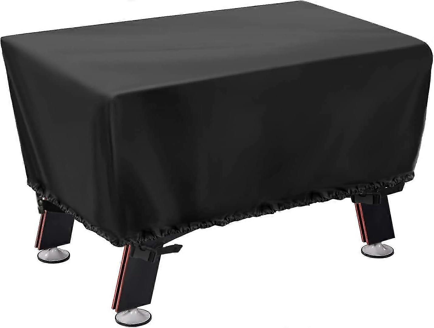 Foosball Table Cover -  Table Football Cover Waterproof for Foosball Table Adults, Dustproof Soccer Table Cover Rectangular, Black