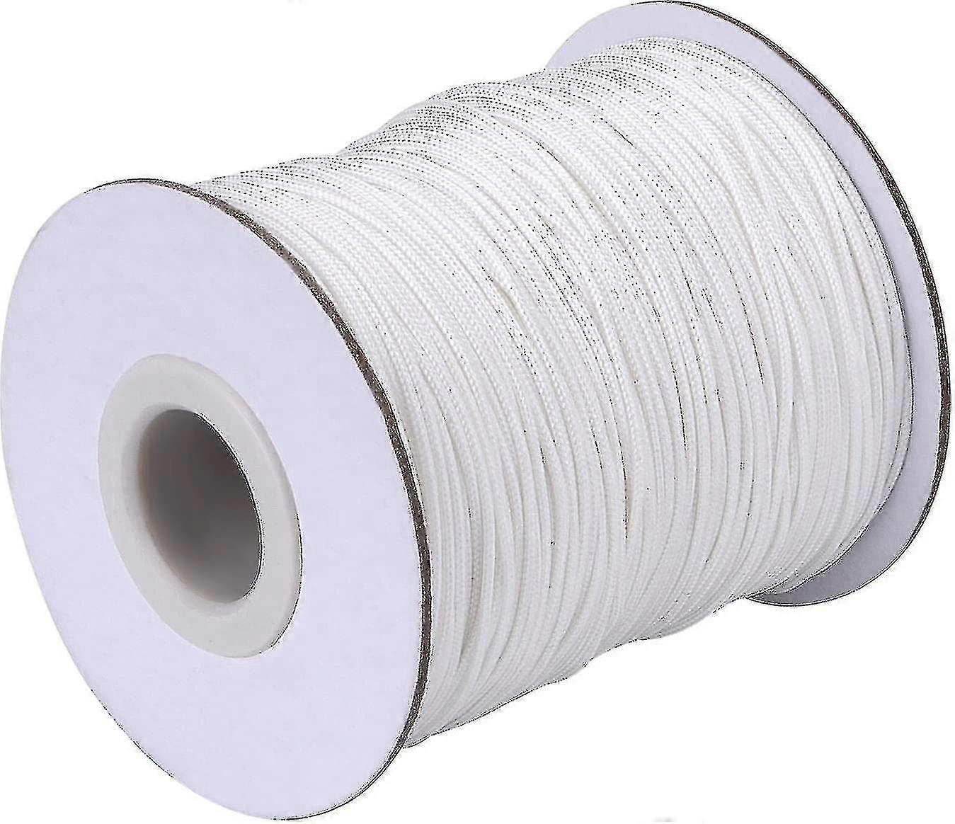 1.0mm الأبيض مضفر رفع الظل الحبل سحب الحبل للستائر الألومنيوم أعمى الظل ، مصنع البستنة والحرف ، 109 ياردة / لفة (الحد)