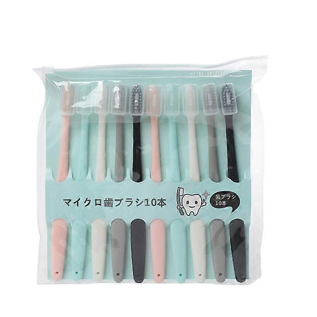10pcs Macaron soft bristle toothbrushToothbrushes