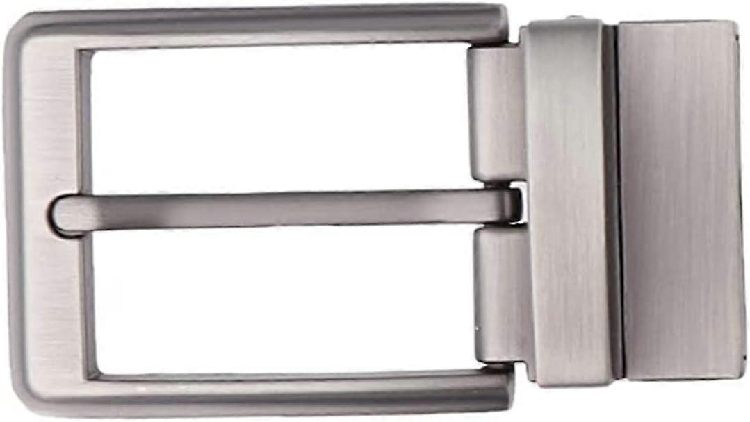 Replacement of alloy reversible belt buckle - single fork rectangular pin belt buckle rotating pin belt buckle head tail clip belt buckle alloy belt b