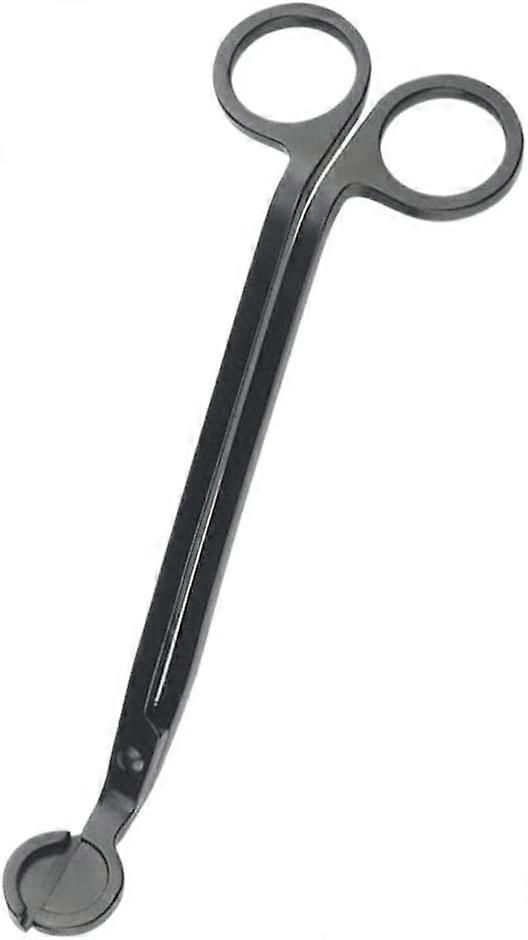 RVS Kaars Lont Trimmer/Clipper/Cutter Schaar -Zwart