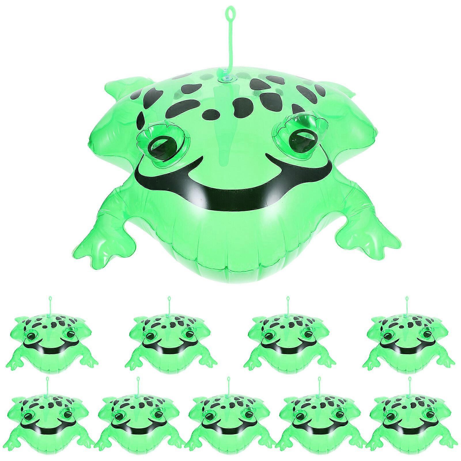 10pcs Inflatable frog Inflatable Frogs Toy Inflatable Animals Plaything Party Toys