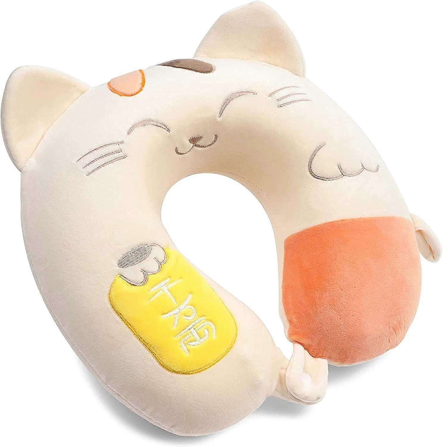 Kid's Cat Travel Pillow, Memory Foam