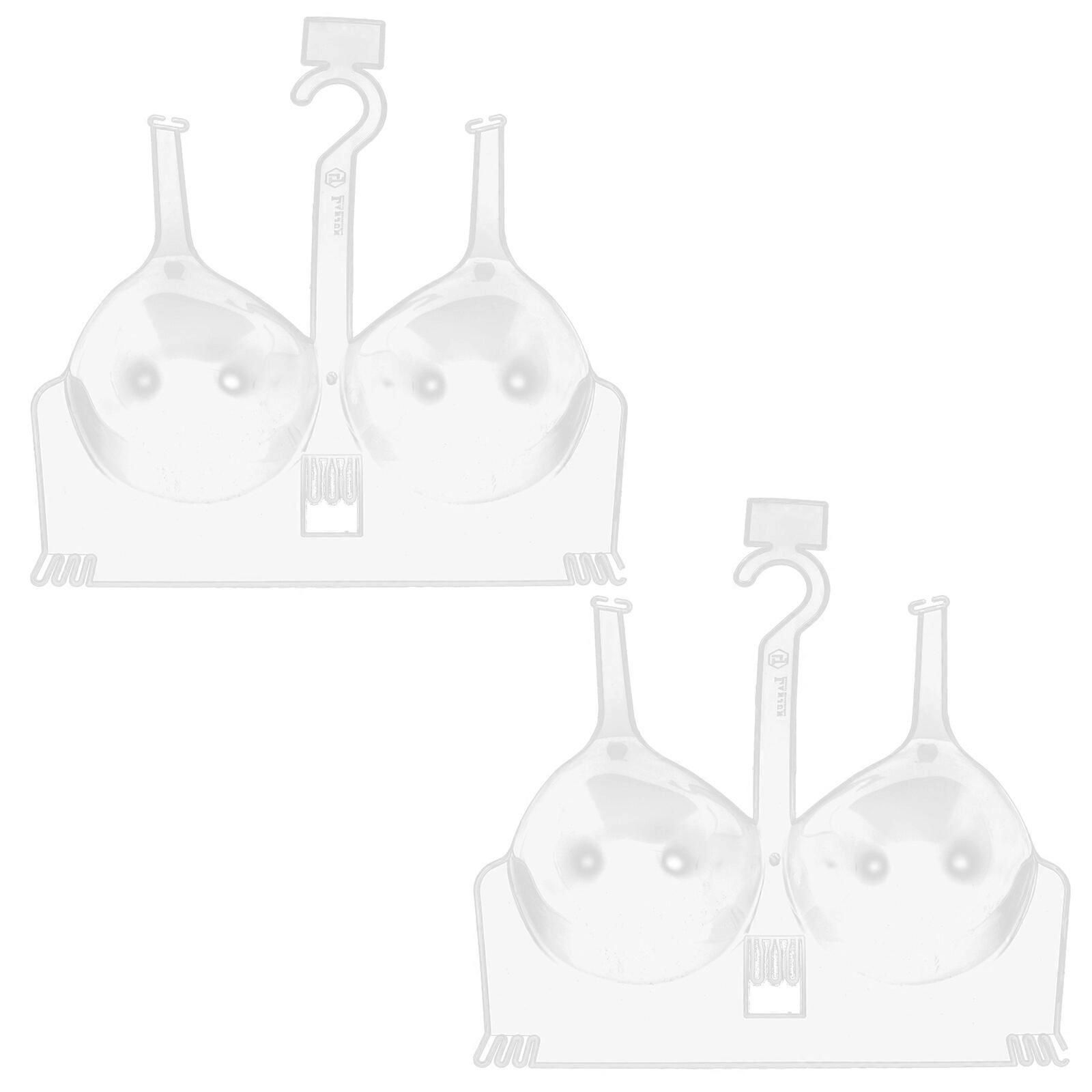 2pcsプラスチック衣類ディスプレイハンガードレスマネキンモデル下着ディスプレイラック