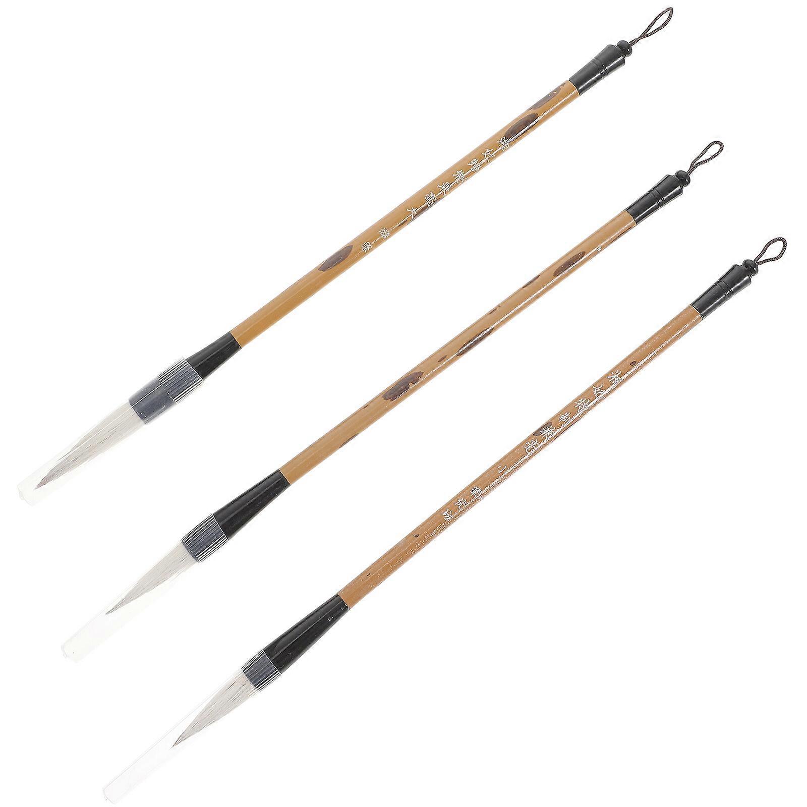 3Pcs Calligraphy Brush Traditional Writing Brush Multi-function Painting Brush