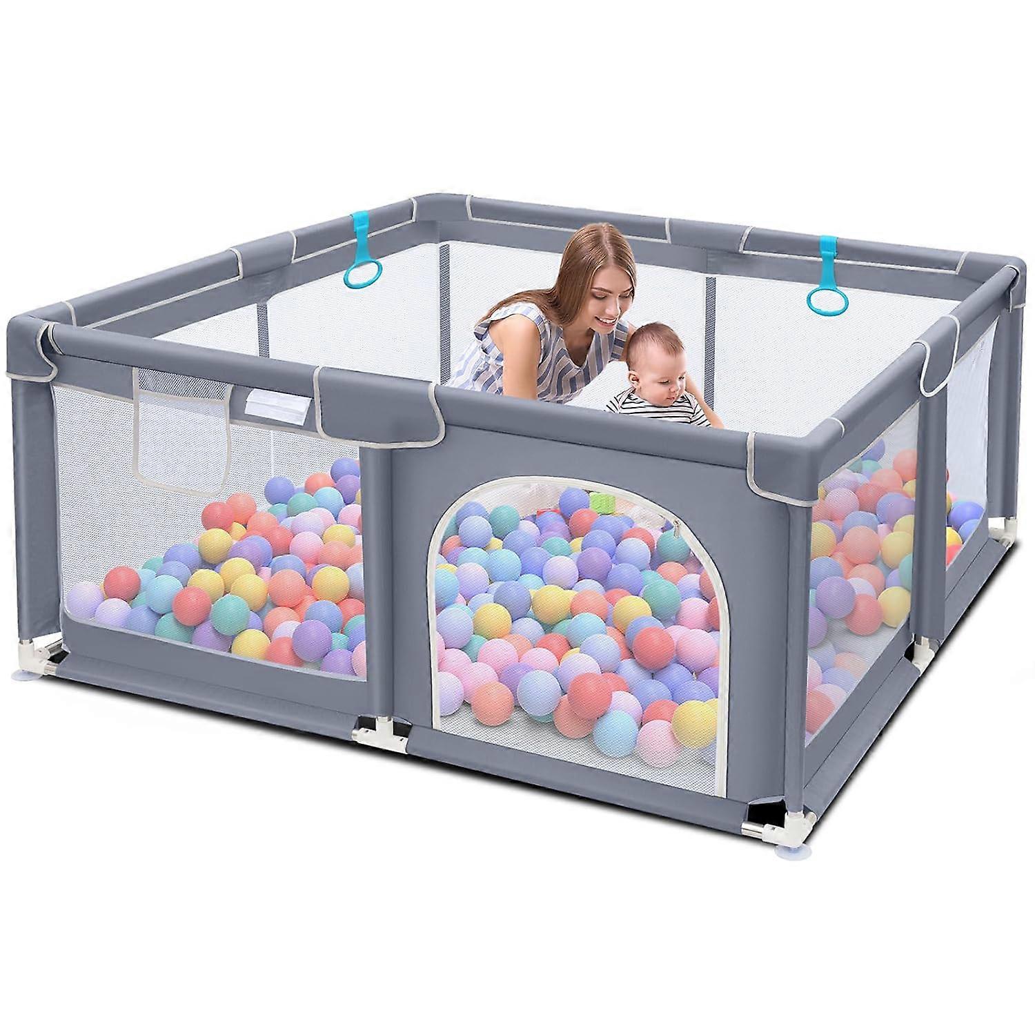 Baby Playpen, Play Pen for Kids Activity Center, Large Anti-Fall Baby Playard