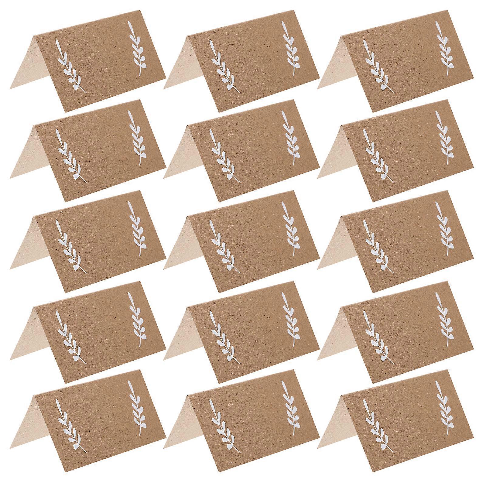 50pcs Table Place Cards Tent Shape Table Place Card Table Name Tent Place Cards