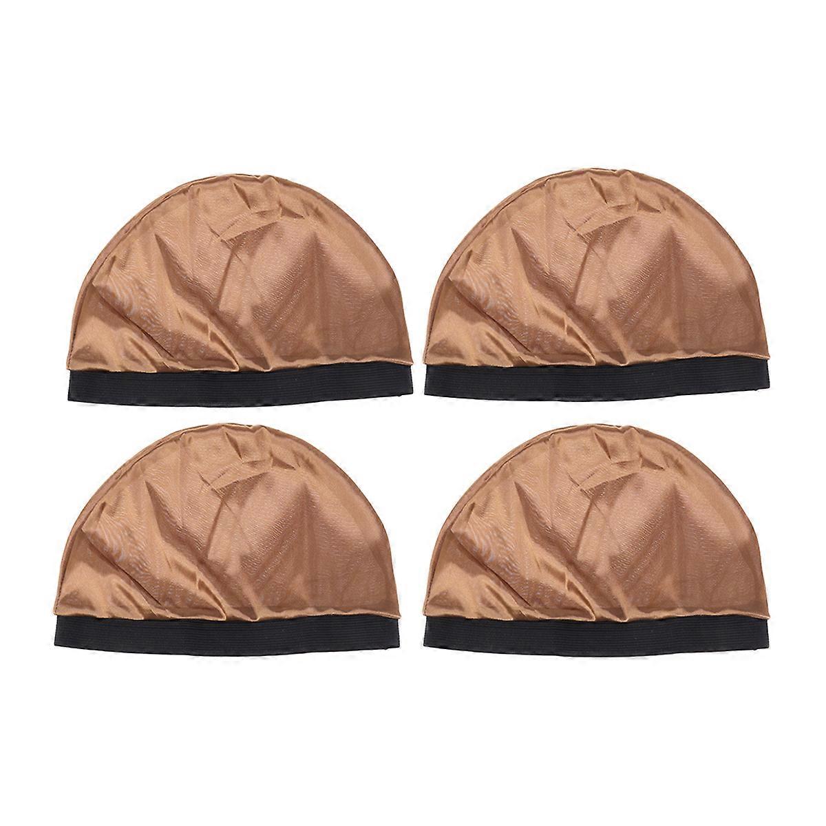 4 Pcs Elastic Sleeping Cap Sleeping Hat Wide Side Sleeping Cap Wide Side Chemotherapy