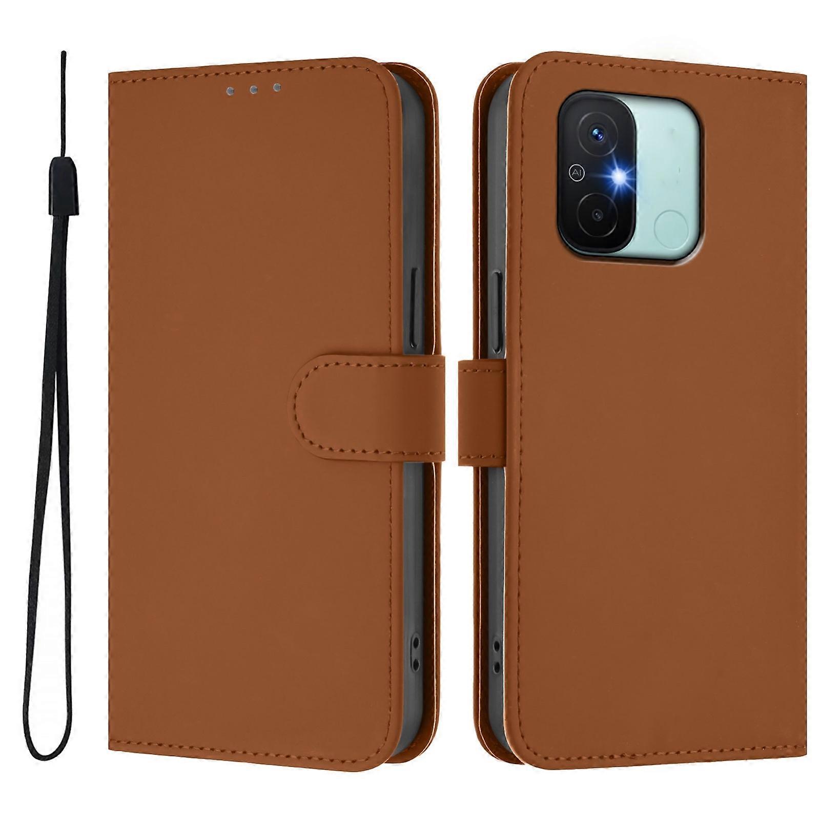 Solid Color PU Case For Redmi 12C / 11A