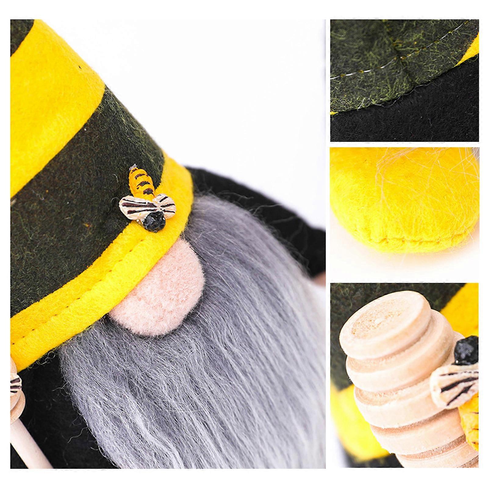 2023 Nowa gorąca ozdoba staruszka bez twarzy z czapką pszczelą do świątecznego wystroju domu