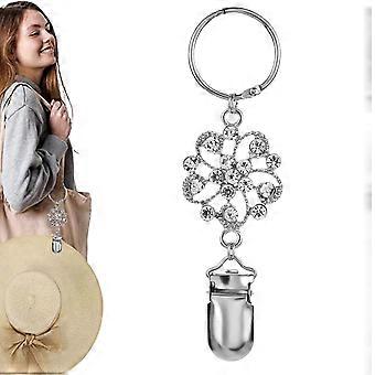 Clip de sombrero de bolsillo para clips de retención de gorra de viaje Bolso de mano de flores de metal Clips de sombrero de pico de pato Soporte de sombrero para accesorios de viaje al aire libre 2024 nuevo