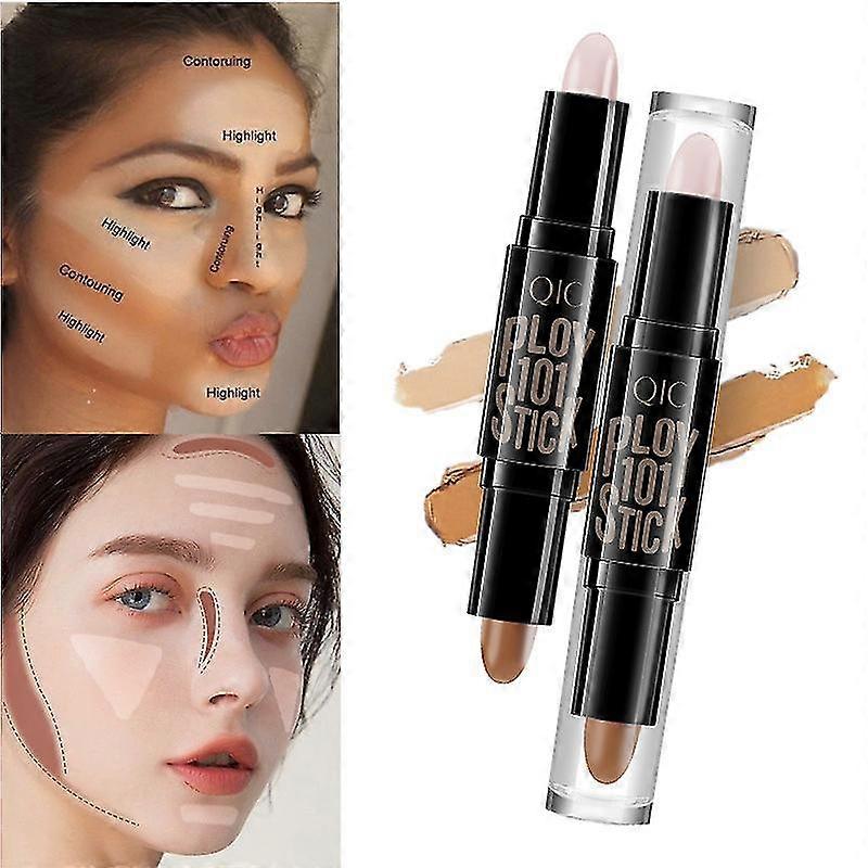 Dual-ended Highlight Contour Stick Make Up Concealer Kit For 3d Face Shaping Body Shaping Make Up